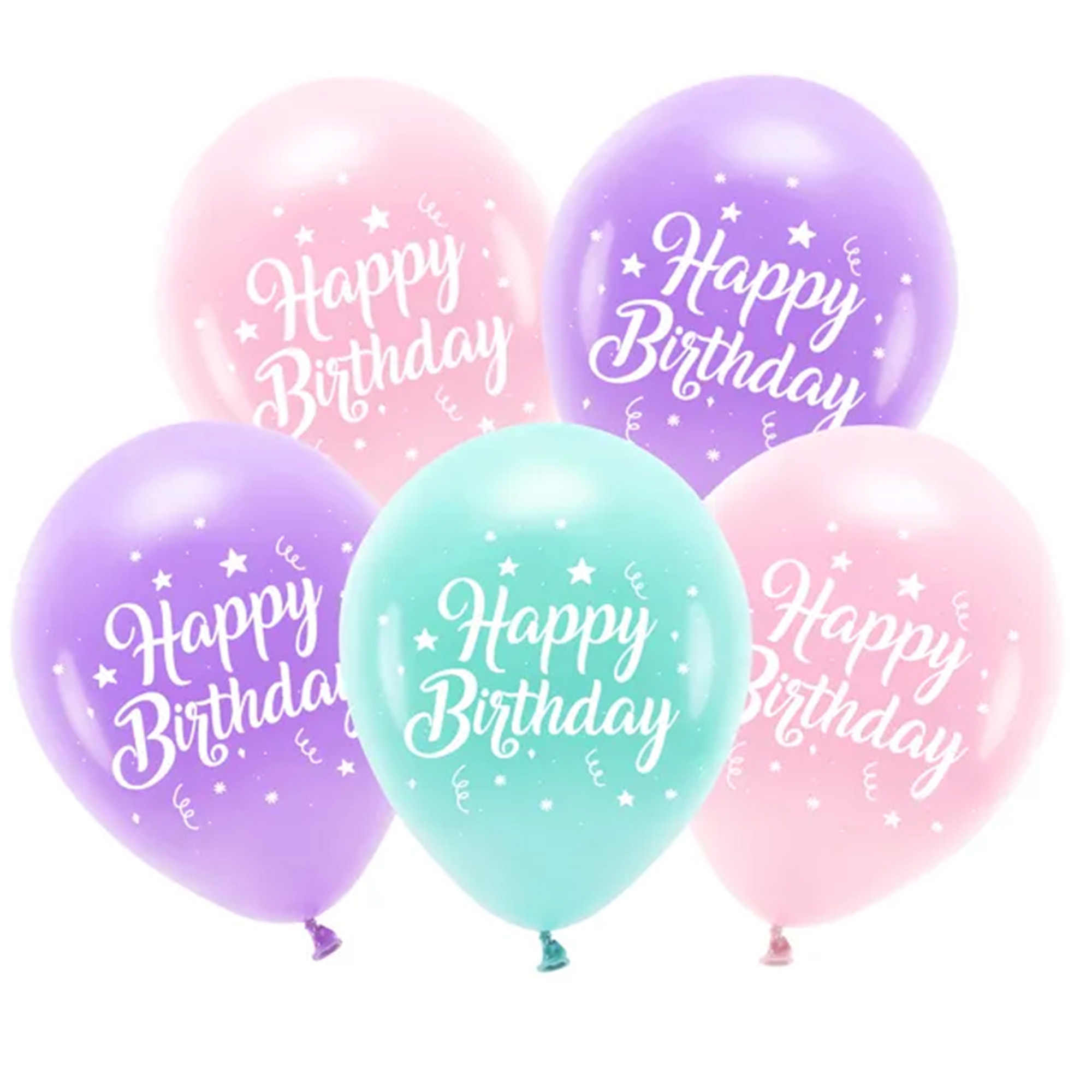 5 Latexballons im Set "Happy Birthday" Pink 5 Latexballons im Set "Happy Birthday" Pink