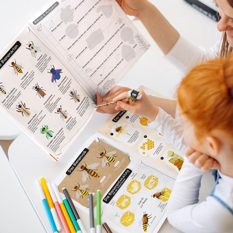 Meine Bienenfreunde - Activity Heft zum Lernen, Ausmalen und gestalten Meine Bienenfreunde - Activity Heft zum Lernen, Ausmalen und gestalten