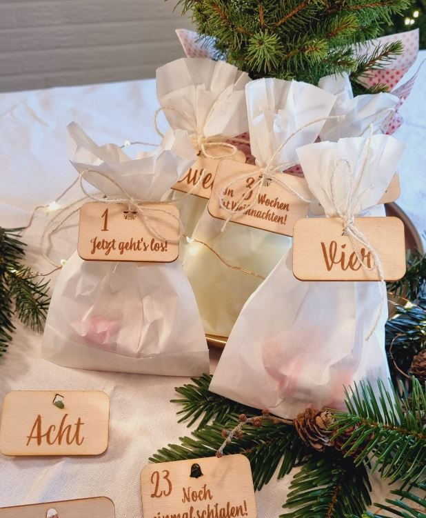 Adventskalender Anhänger 1-24 Holz Adventskalender Anhänger 1-24 Holz