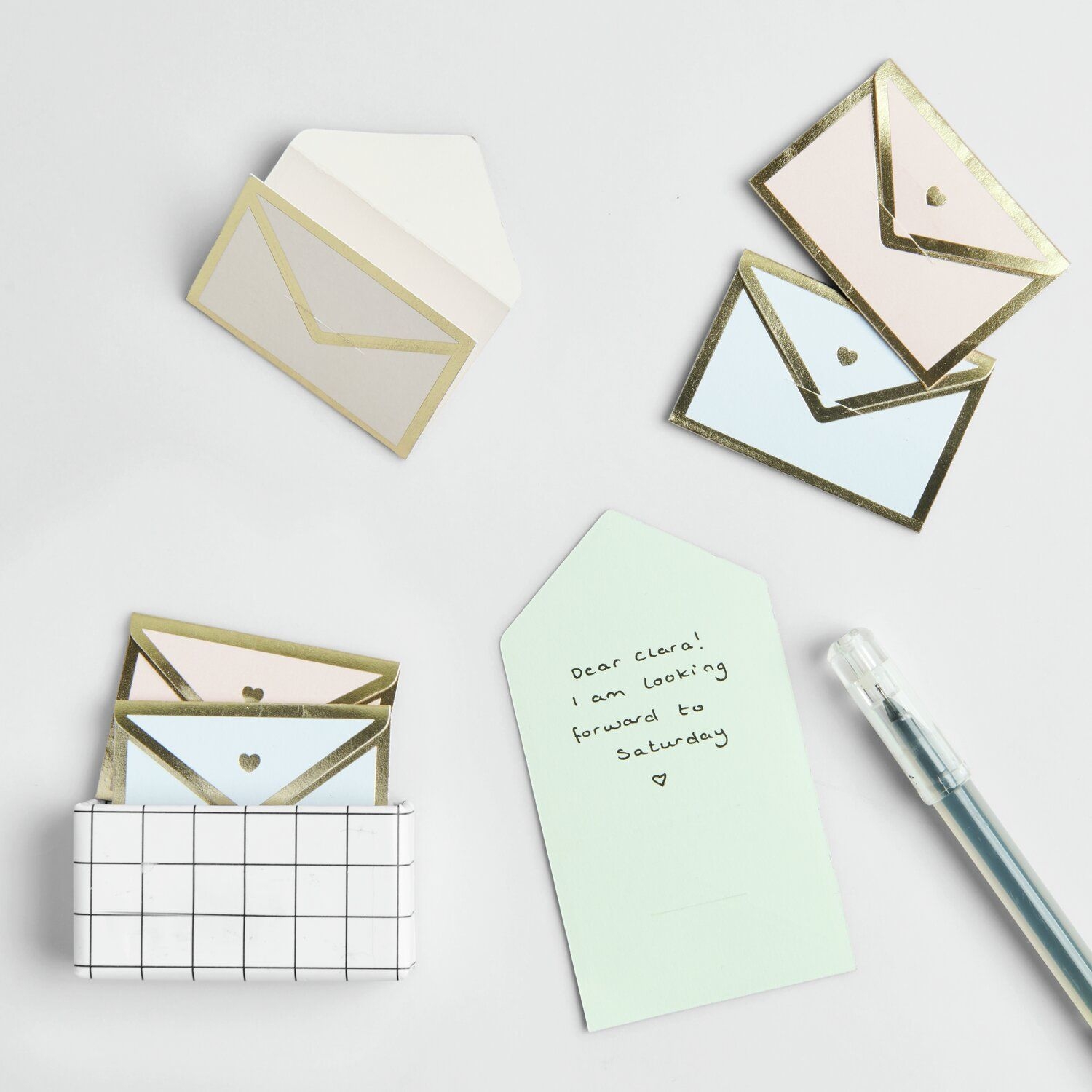 8 Mini Love Letter Briefumschlag, Post