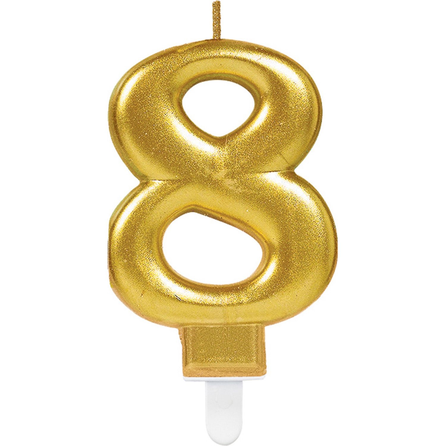 Sparkling Celebrations Gold - Zahlenkerze "8"