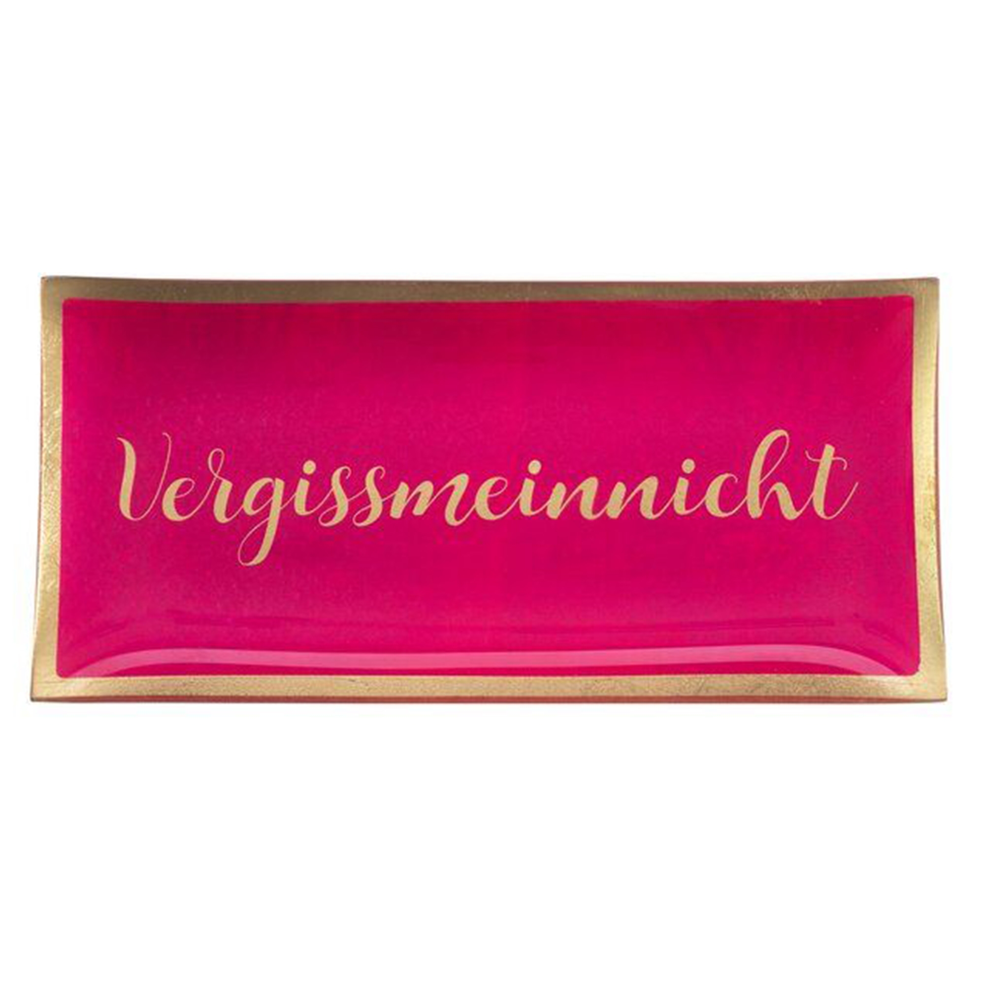 Glasteller "Vergissmeinnicht", Neon Pink - L Glasteller "Vergissmeinnicht", Neon Pink - L