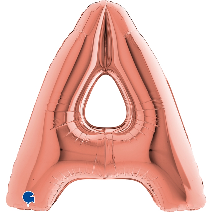 Folienballon Buchstabe A Roségold 100cm