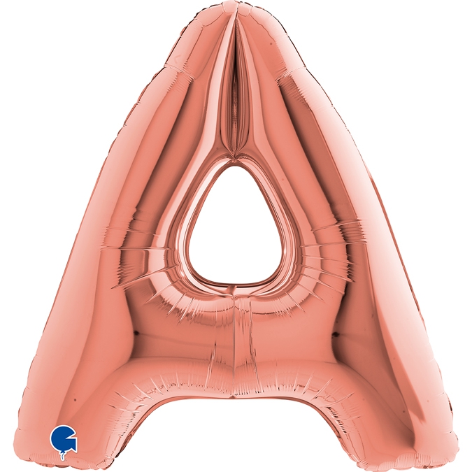 Folienballon Buchstabe A Roségold 100cm Folienballon Buchstabe A Roségold 100cm