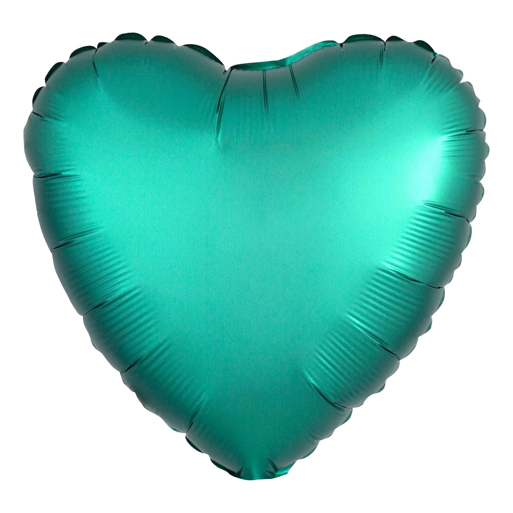 Folienballon Herz Satin Jade Grün 45cm