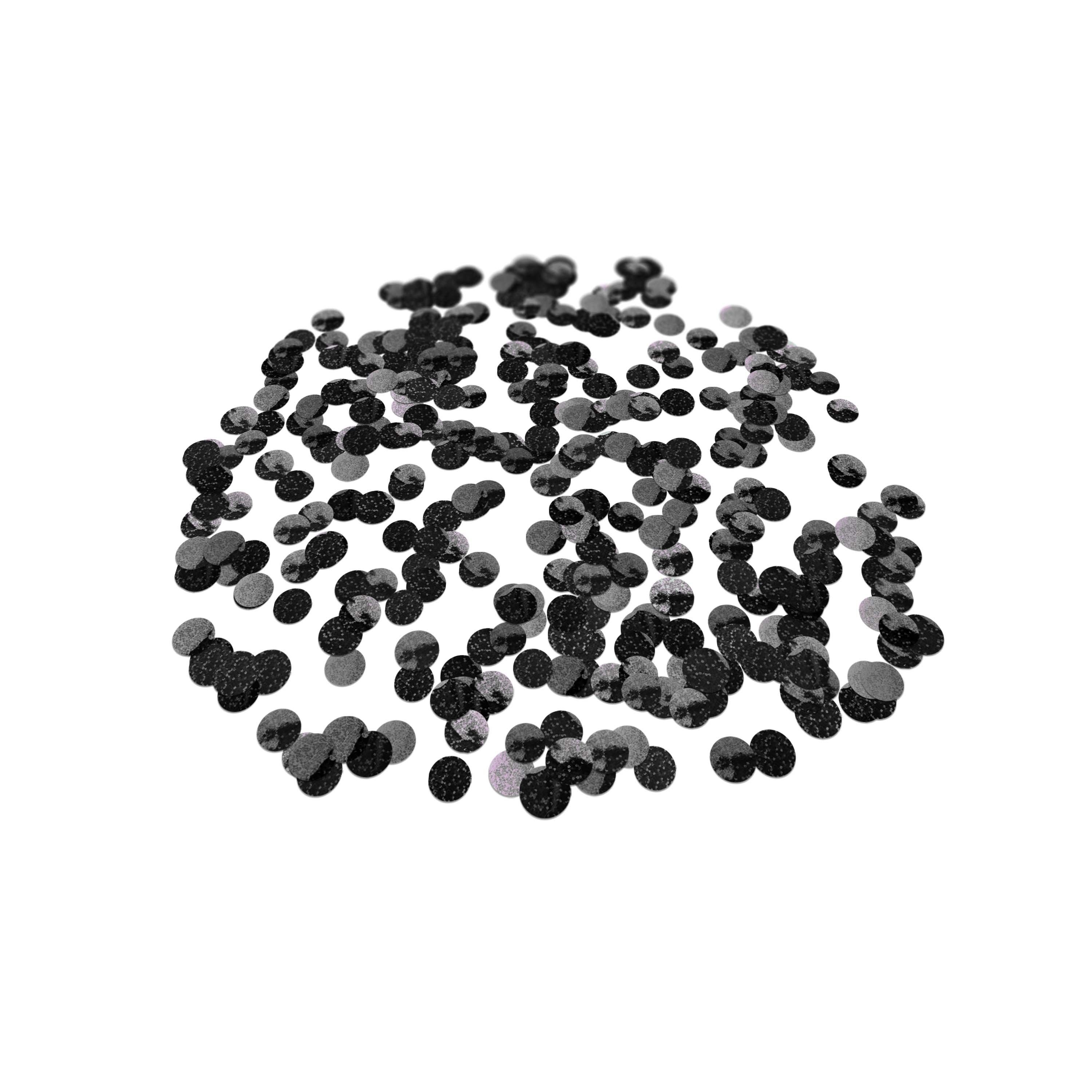 Folienkonfetti 2cm Rund 100g Holo Schwarz Folienkonfetti 2cm Rund 100g Holo Schwarz