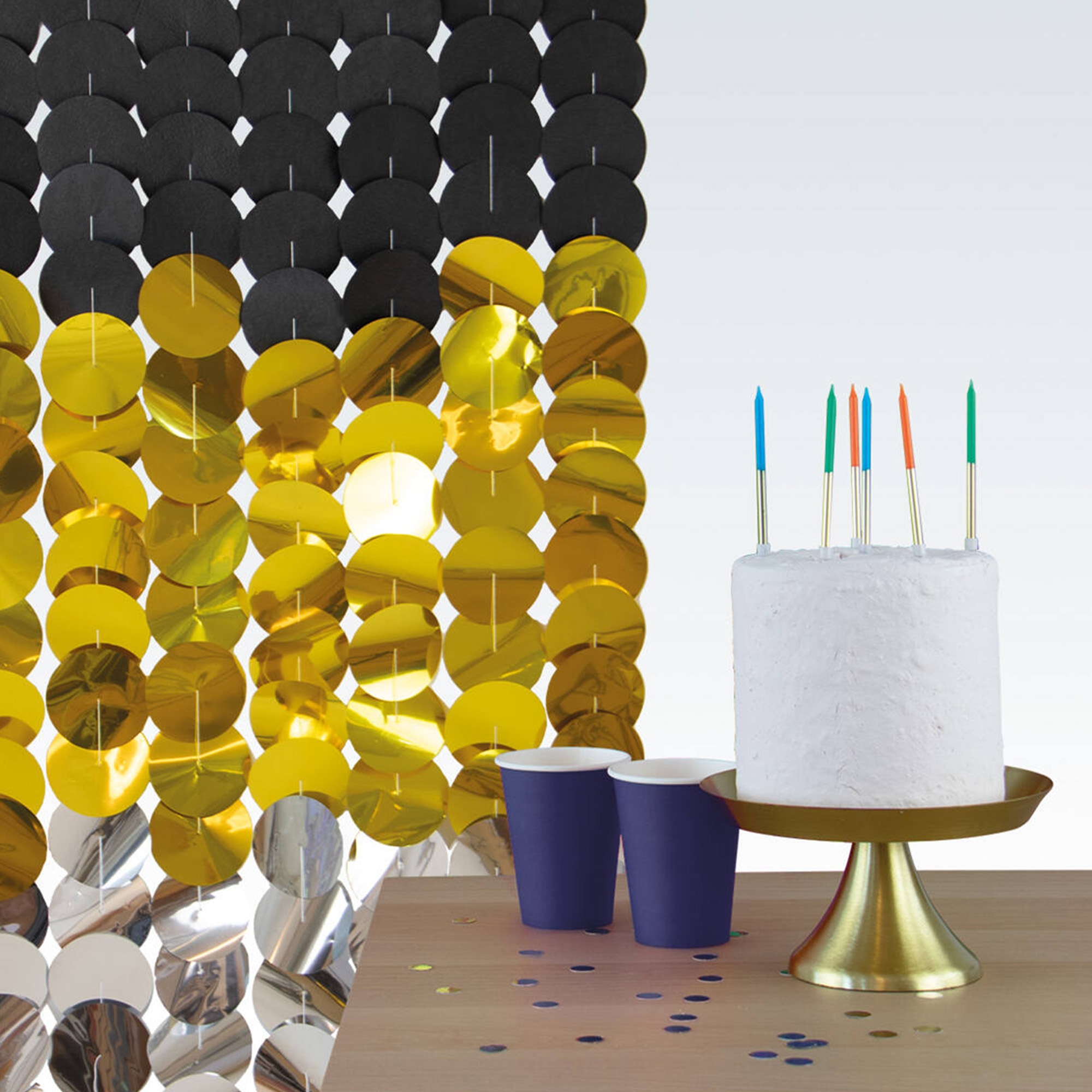 Backdrop "Schwarz & Gold" 80x170 cm Backdrop "Schwarz & Gold" 80x170 cm