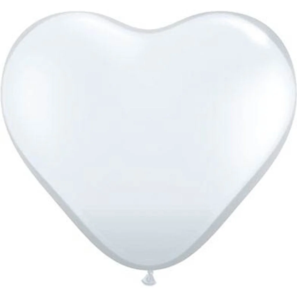 Herz-Luftballon, Luftballon, Schmuckballon, Silberfarben, Dekoration