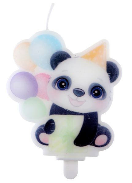 Panda Party - Deko-Kerze