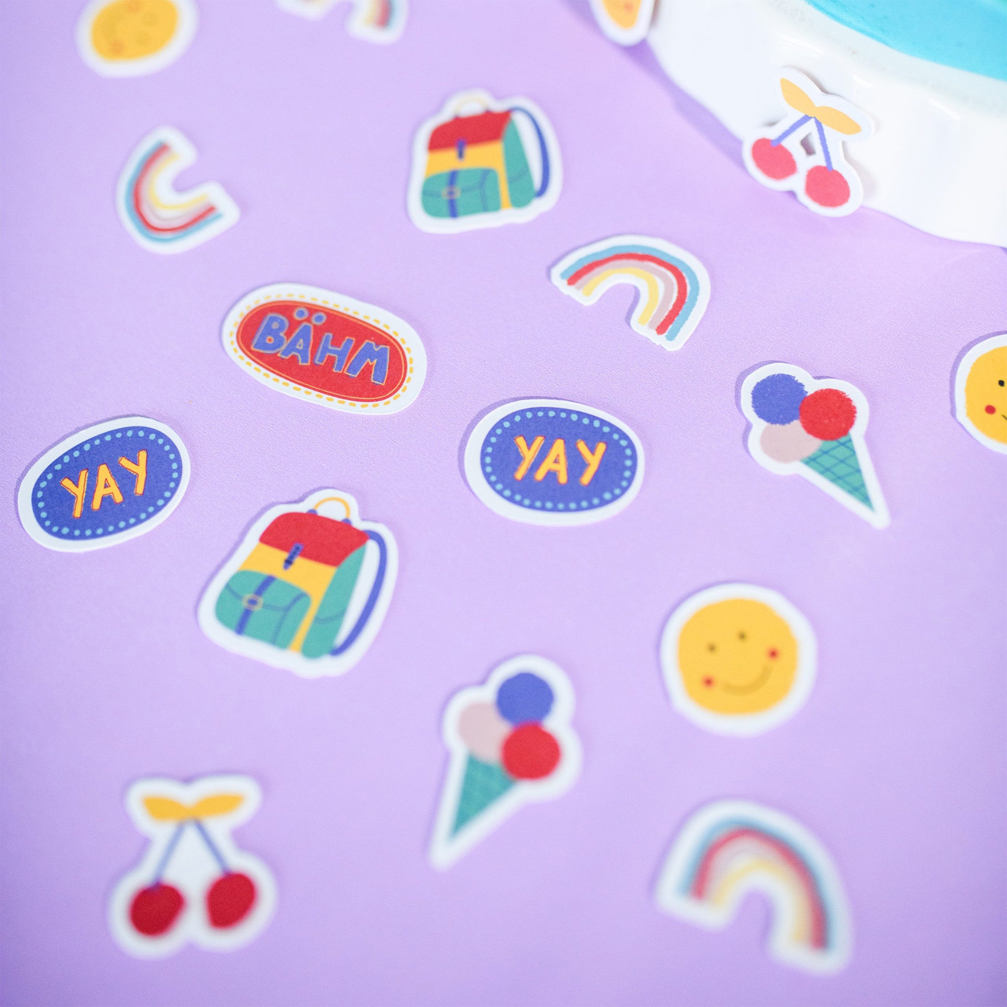 Einschulung - Konfetti "Sunny and Friends", 68 Stück Applikation, Muster