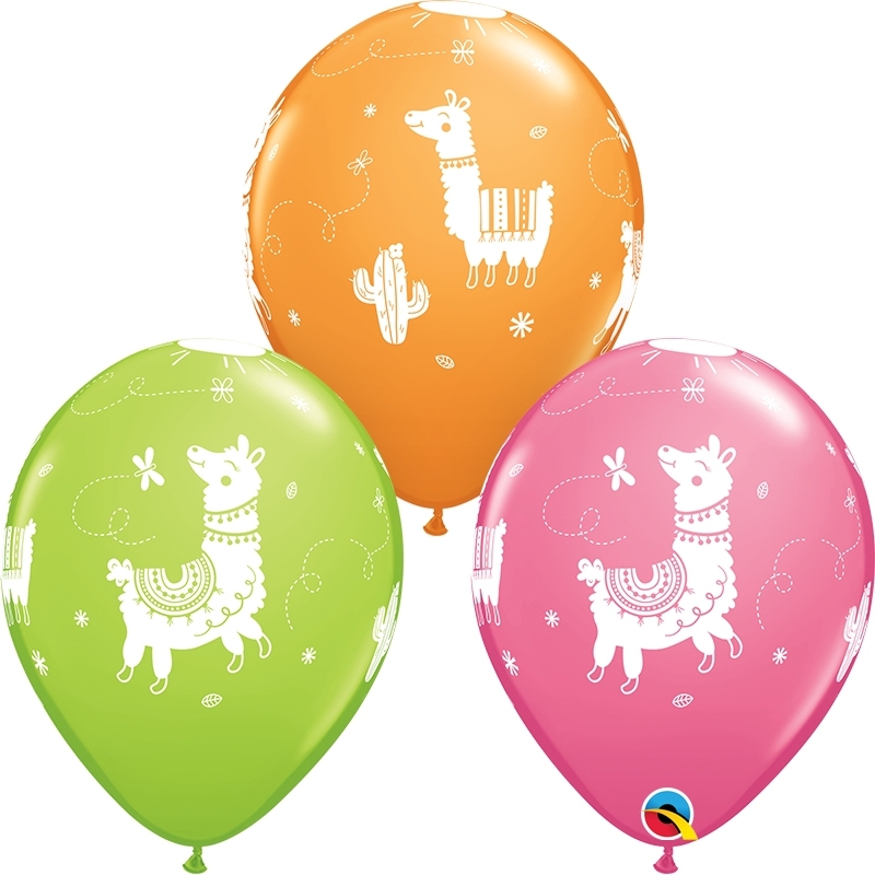 Qualatex Latexballon Lamas verschiedene Farben Ø 30cm Qualatex Latexballon Lamas verschiedene Farben Ø 30cm
