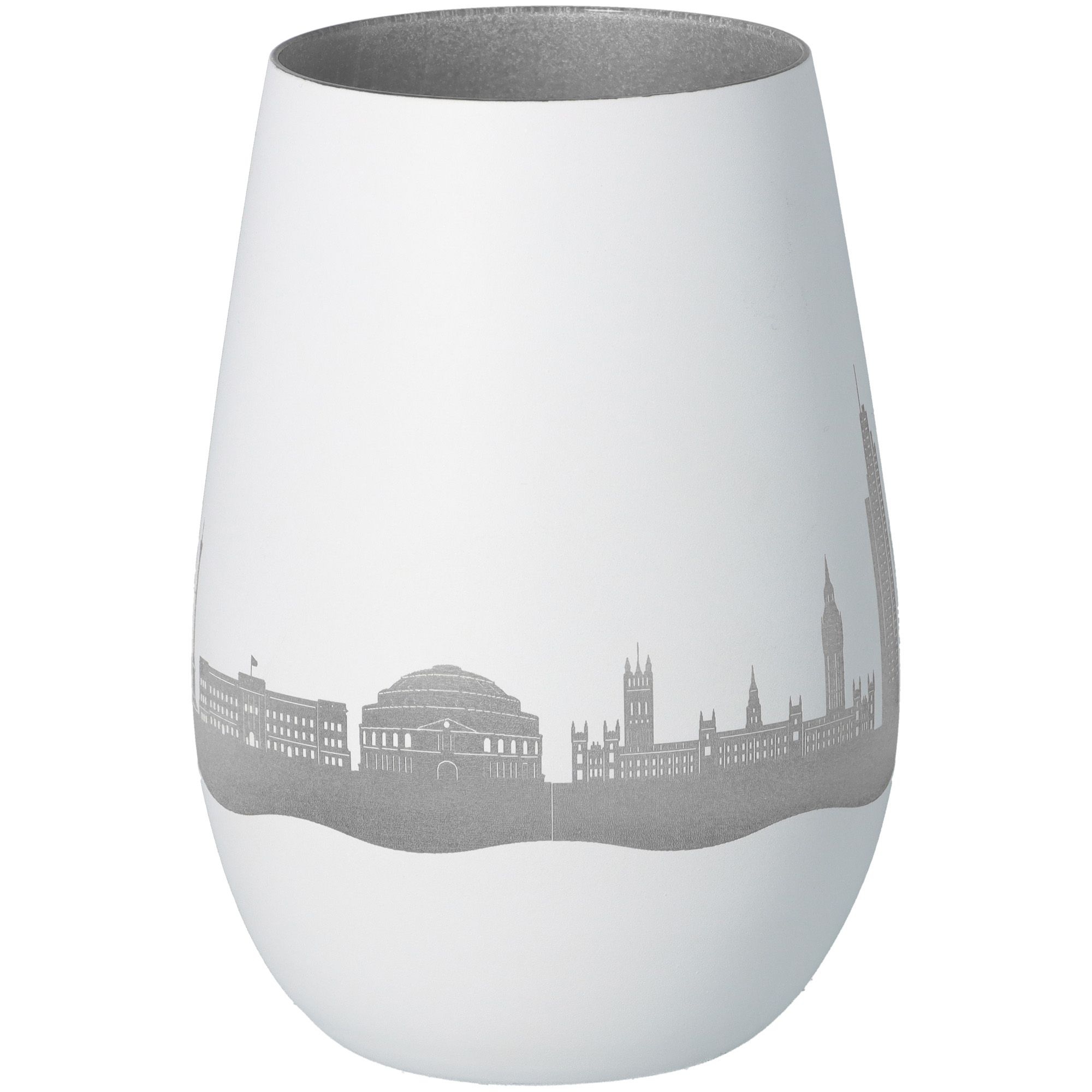 Windlicht Skyline London Weiß/Silber Windlicht Skyline London Weiß/Silber