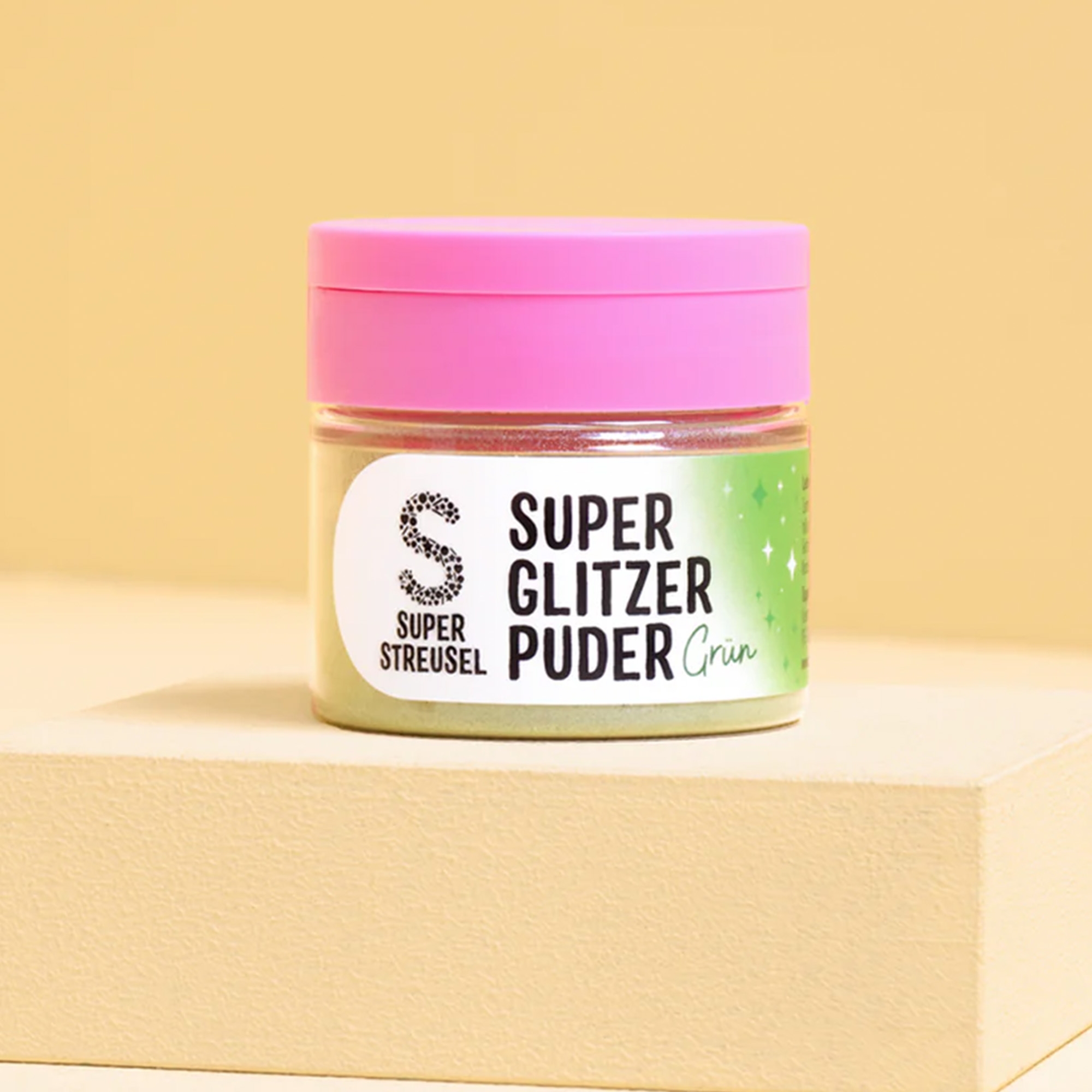 Super Streusel SuperGlitzerPuder Grün 10 g Gesicht, Kopf, Person, Band, Kosmetik