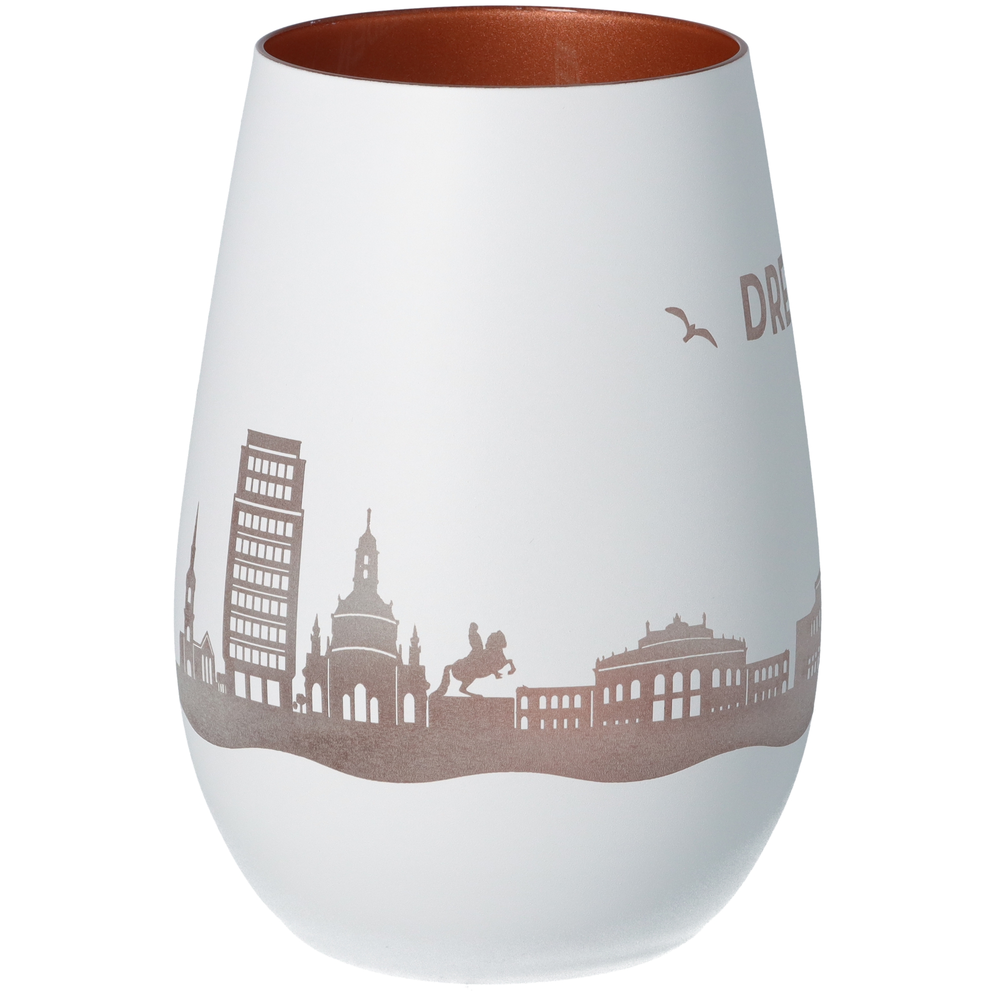 Windlicht Skyline Dresden Weiß/Bronze Windlicht Skyline Dresden Weiß/Bronze