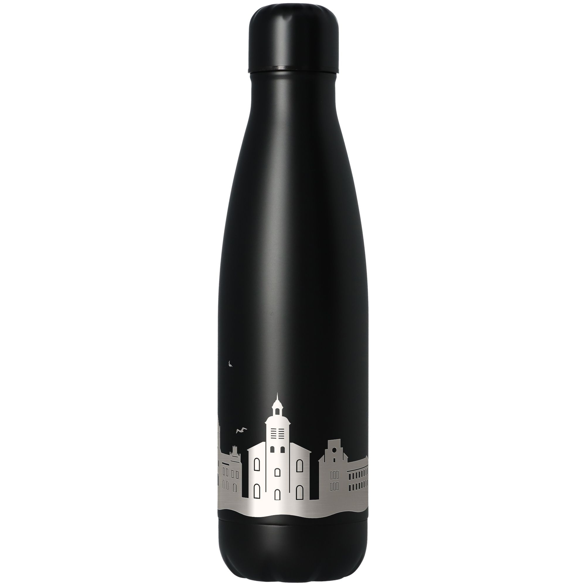 Trinkflasche Skyline Walsrode Schwarz 500ml Trinkflasche Skyline Walsrode Schwarz 500ml