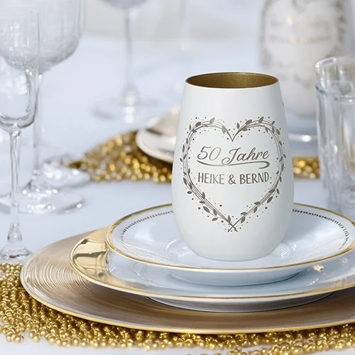 Teller, Kaffeebecher, Weiß, Gerahmt, 50 Jahre
