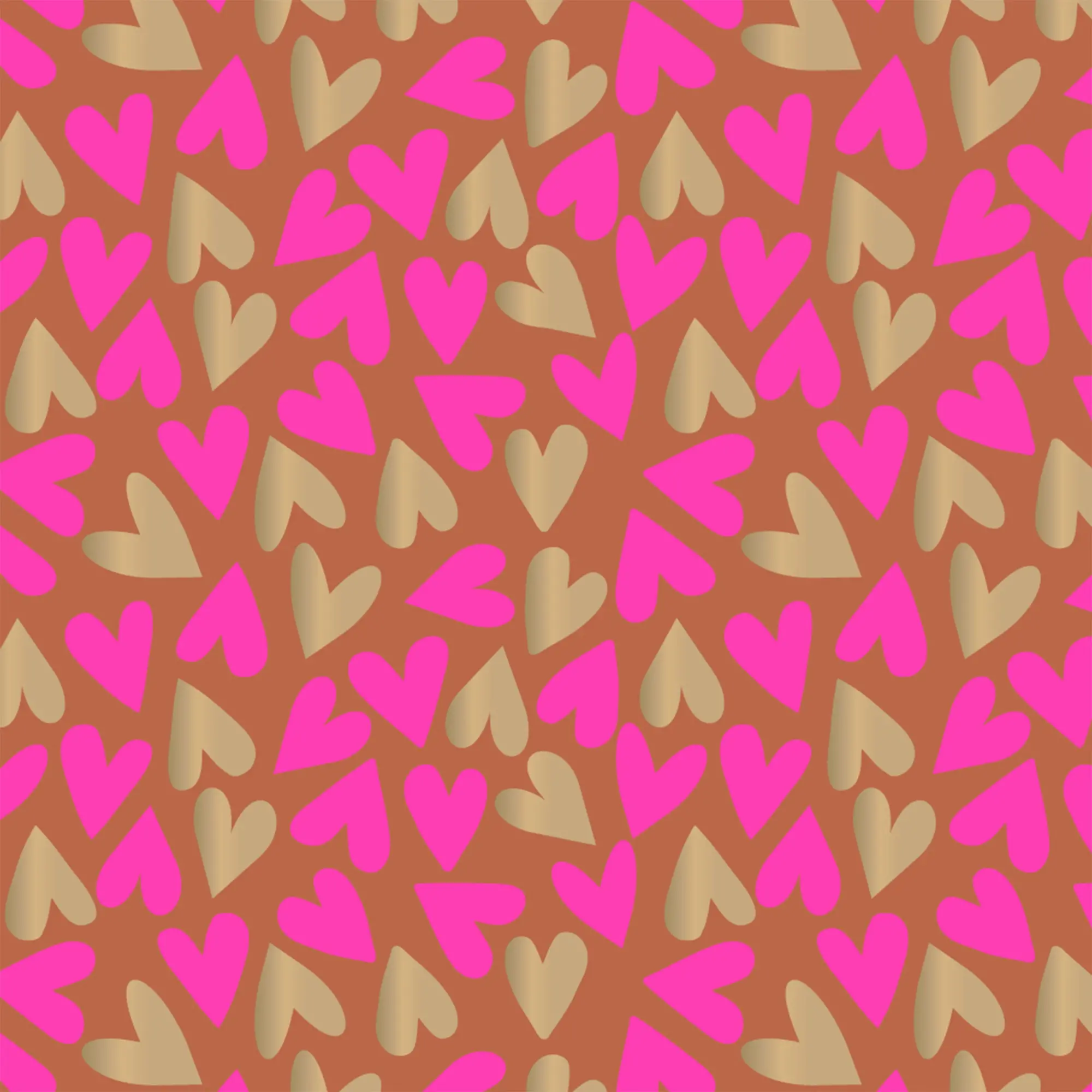 Geschenkschachtel L "Herzen" Pink