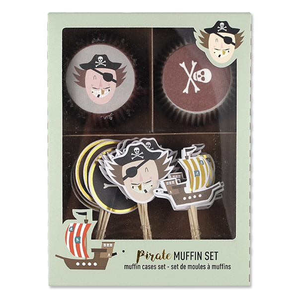Pirat - Cupcake-Set, 48-teilig