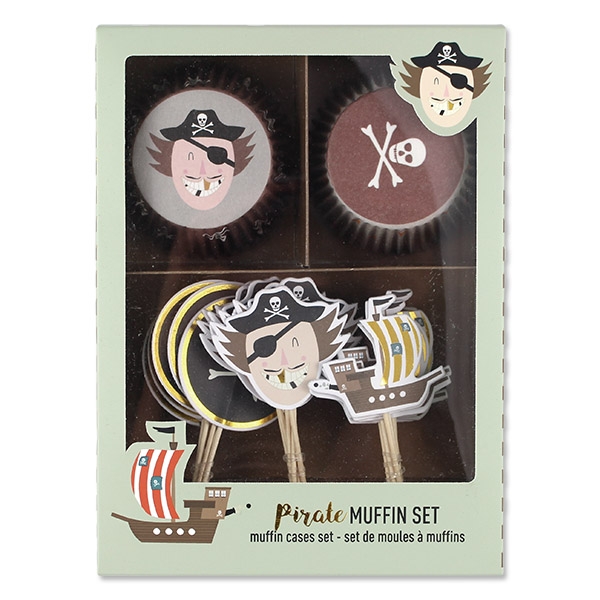 Pirat - Cupcake-Set, 48-teilig Pirat - Cupcake-Set, 48-teilig