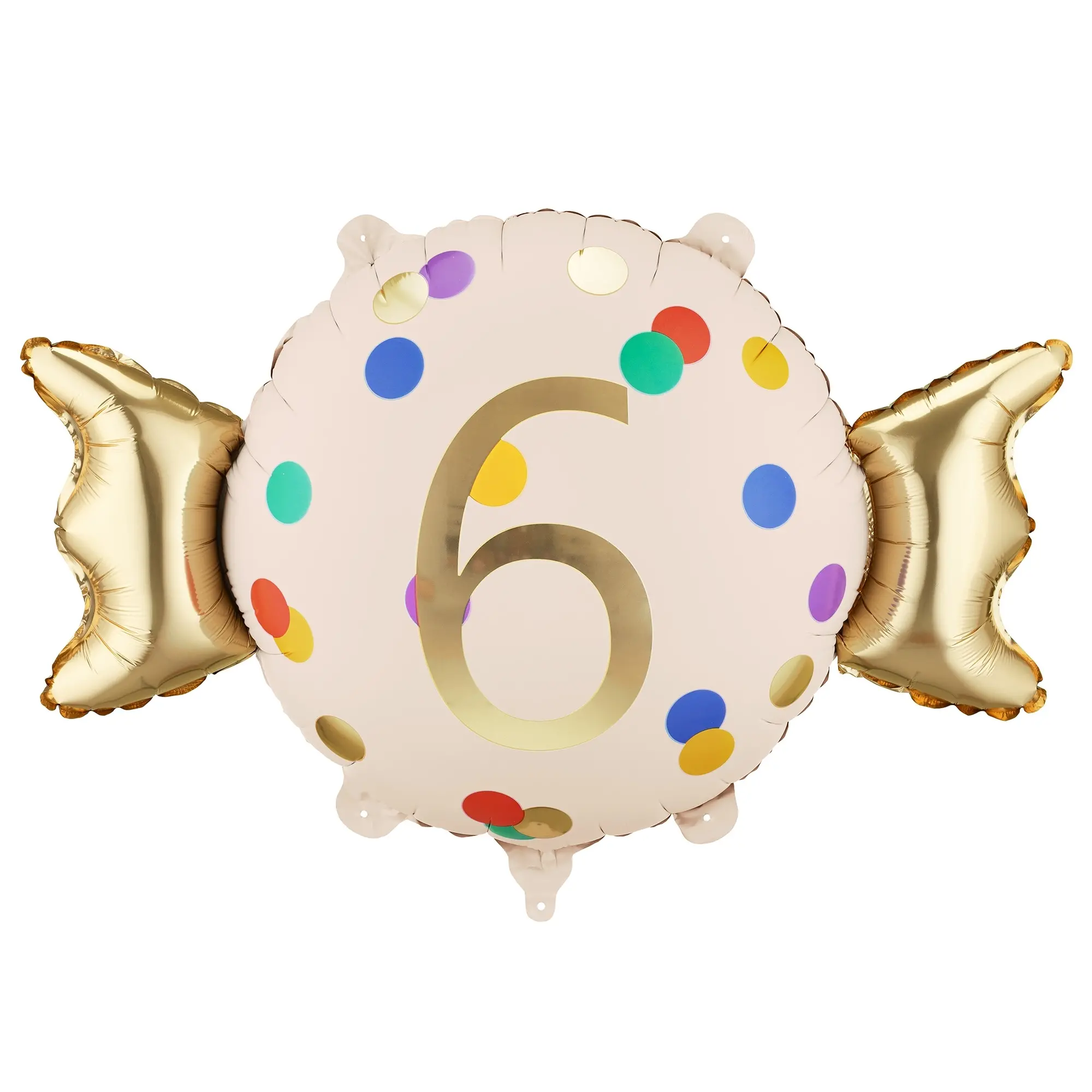 balloon,  birthday,  nummer6,  konfetti,  foilballoon
