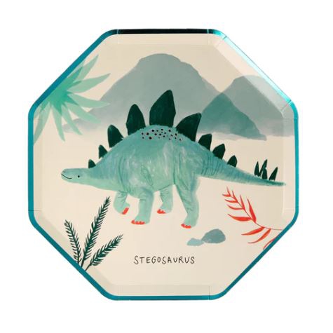 Meri Meri - 8 Pappteller "Königreich der Dinosaurier" Meri Meri - 8 Pappteller "Königreich der Dinosaurier"