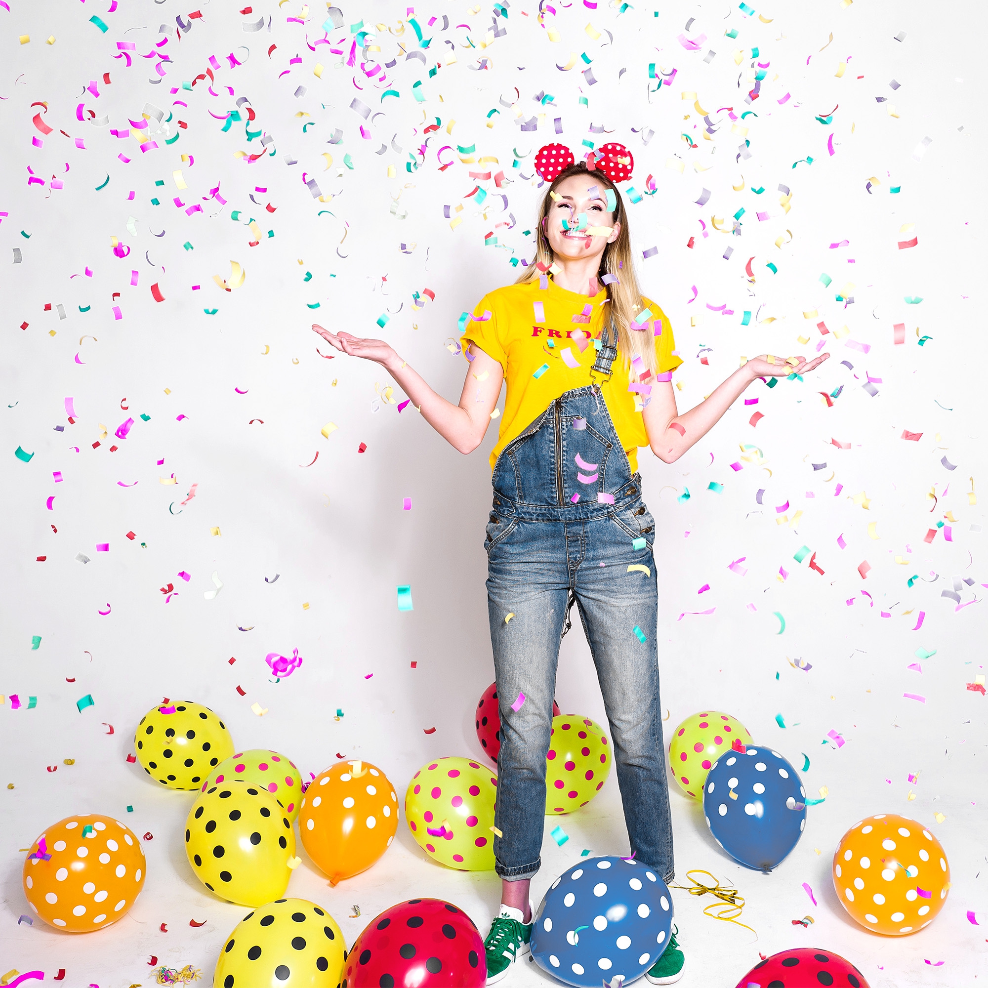 Konfetti Kanone mit buntem Konfetti, 20 cm Konfetti Kanone mit buntem Konfetti, 20 cm