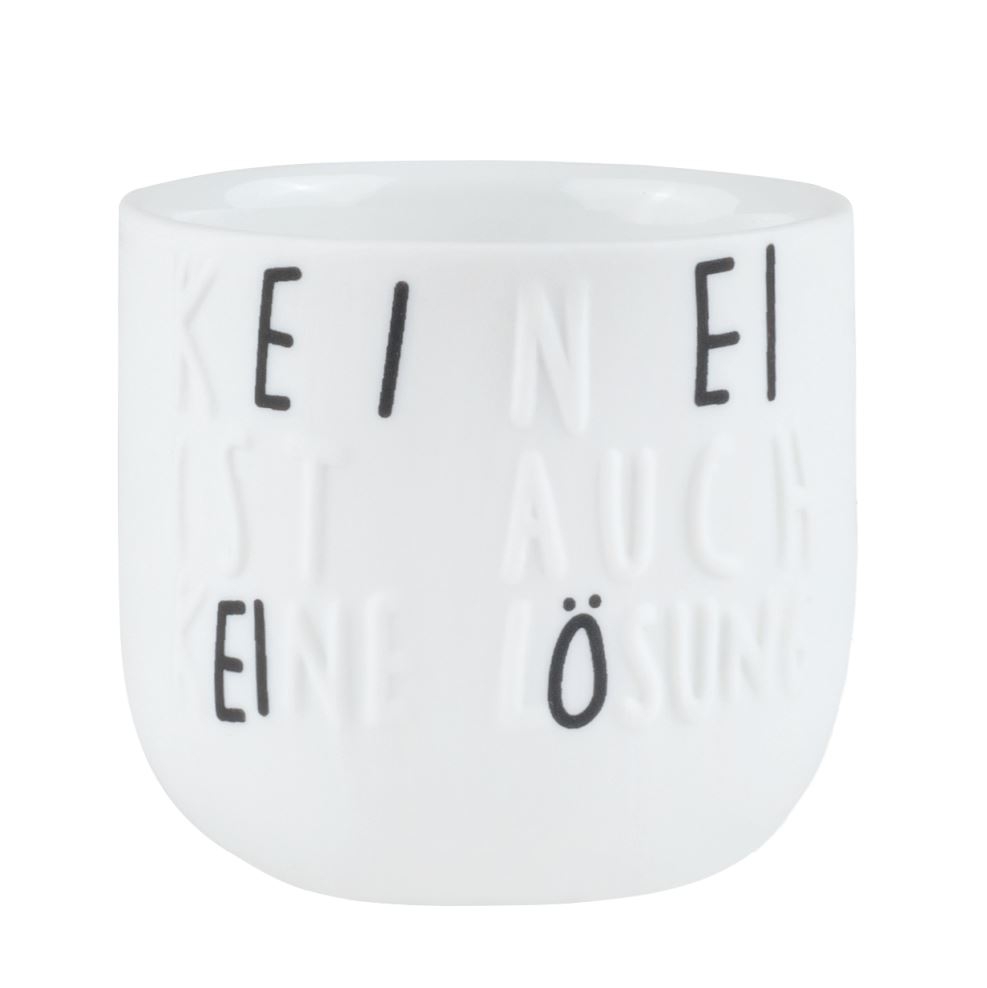 RÀder Design - Eierbecher "Kein Ei ist auch keine Lösung" RÀder Design - Eierbecher "Kein Ei ist auch keine Lösung"