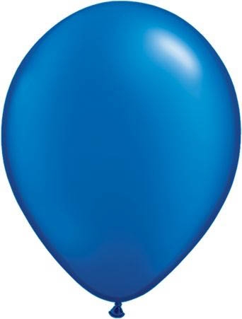 Qualatex Latexballon Pearl Sapphire Blue Ø 30cm