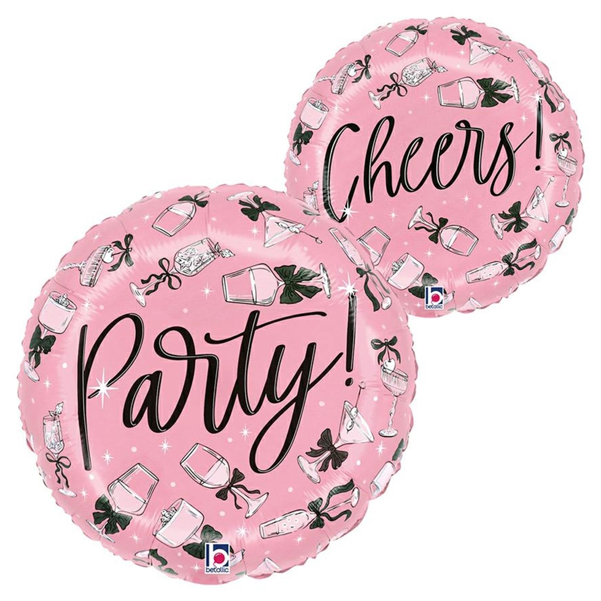 ballon, pink, party, rund, Folienballon