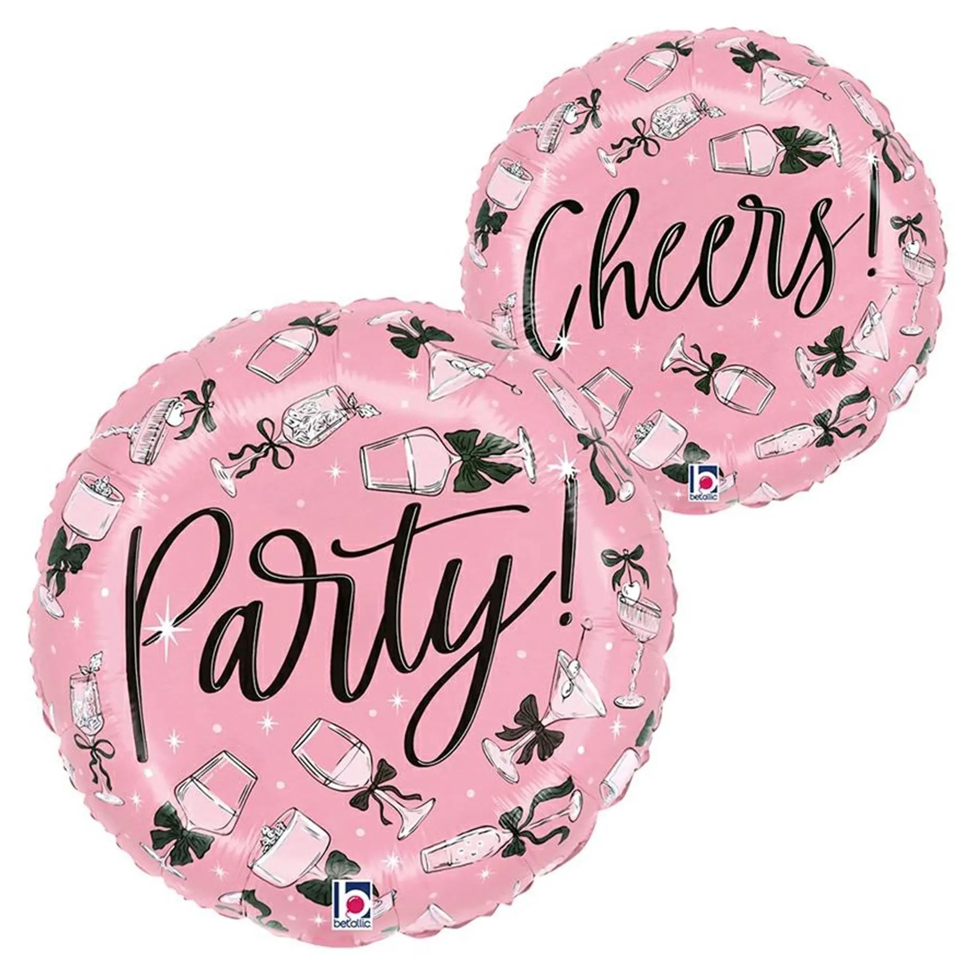 ballon, pink, party, rund, Folienballon