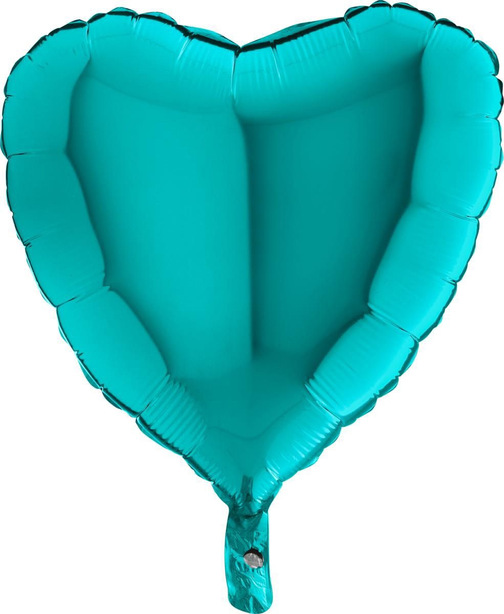 Folienballon Herz Tiffany 45cm
