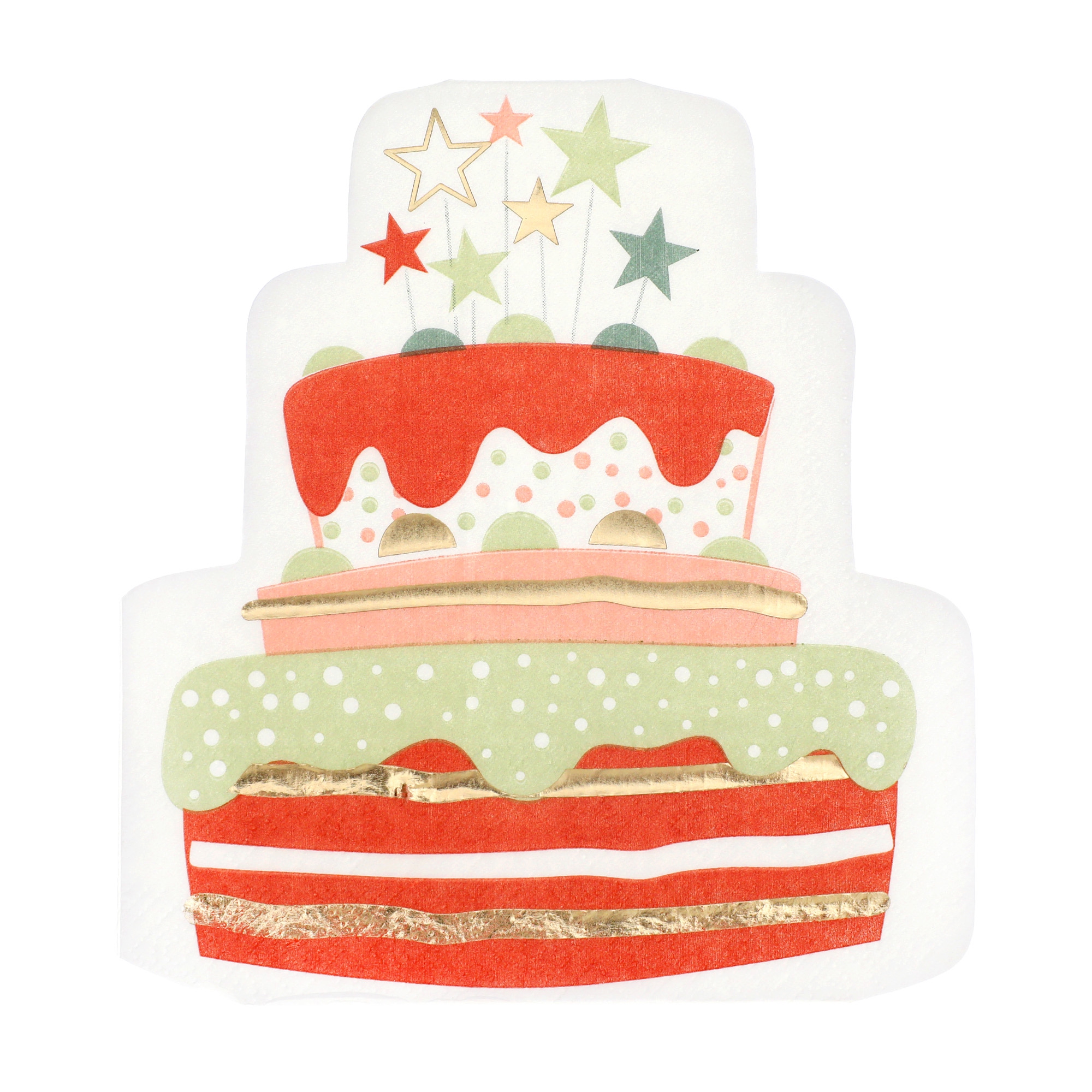 10 Servietten "Kuchen" Rot 10 Servietten "Kuchen" Rot