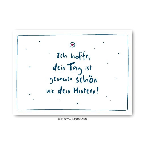 Postkarte "Schöner Hintern" Postkarte "Schöner Hintern"
