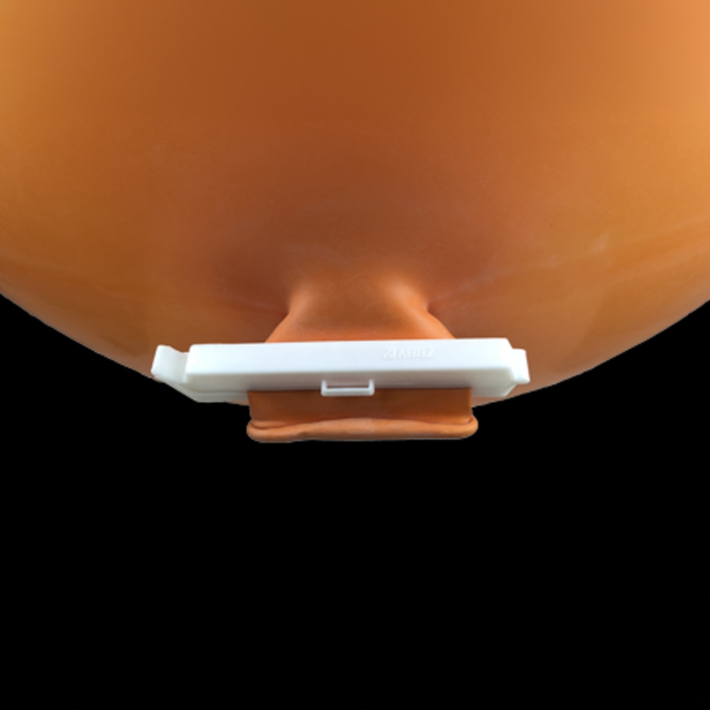 Kunststoff, Orange, Säule, Spardose, Klemmverschluss