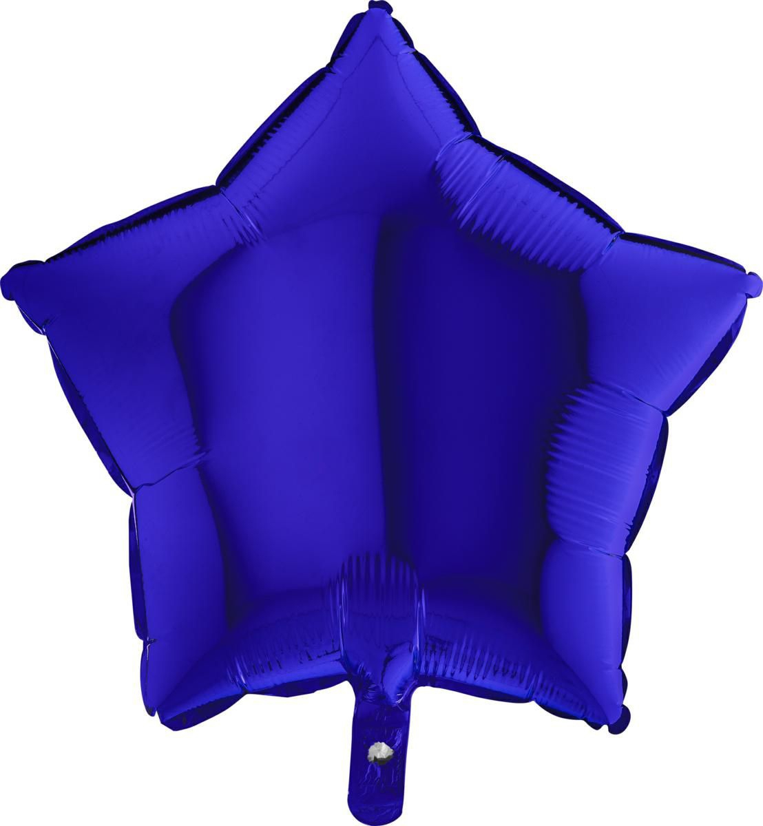 Folienballon Stern Blue Capri 45cm