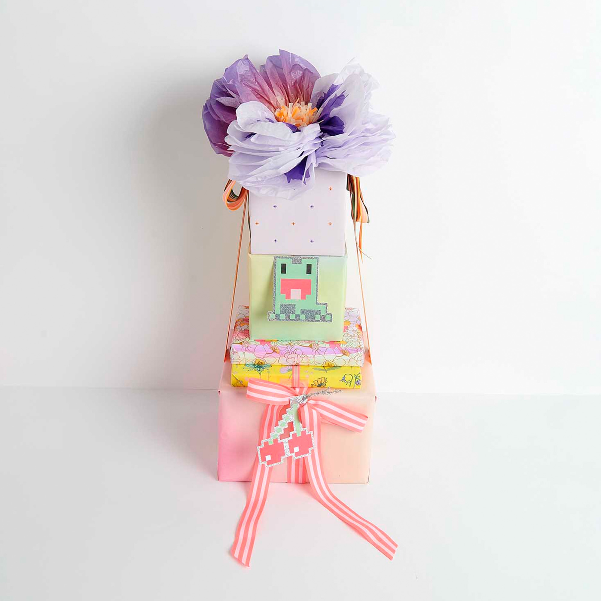 Webband Duo Streifen, Neon Pink/Weiß 25mm / 3m Webband Duo Streifen, Neon Pink/Weiß 25mm / 3m