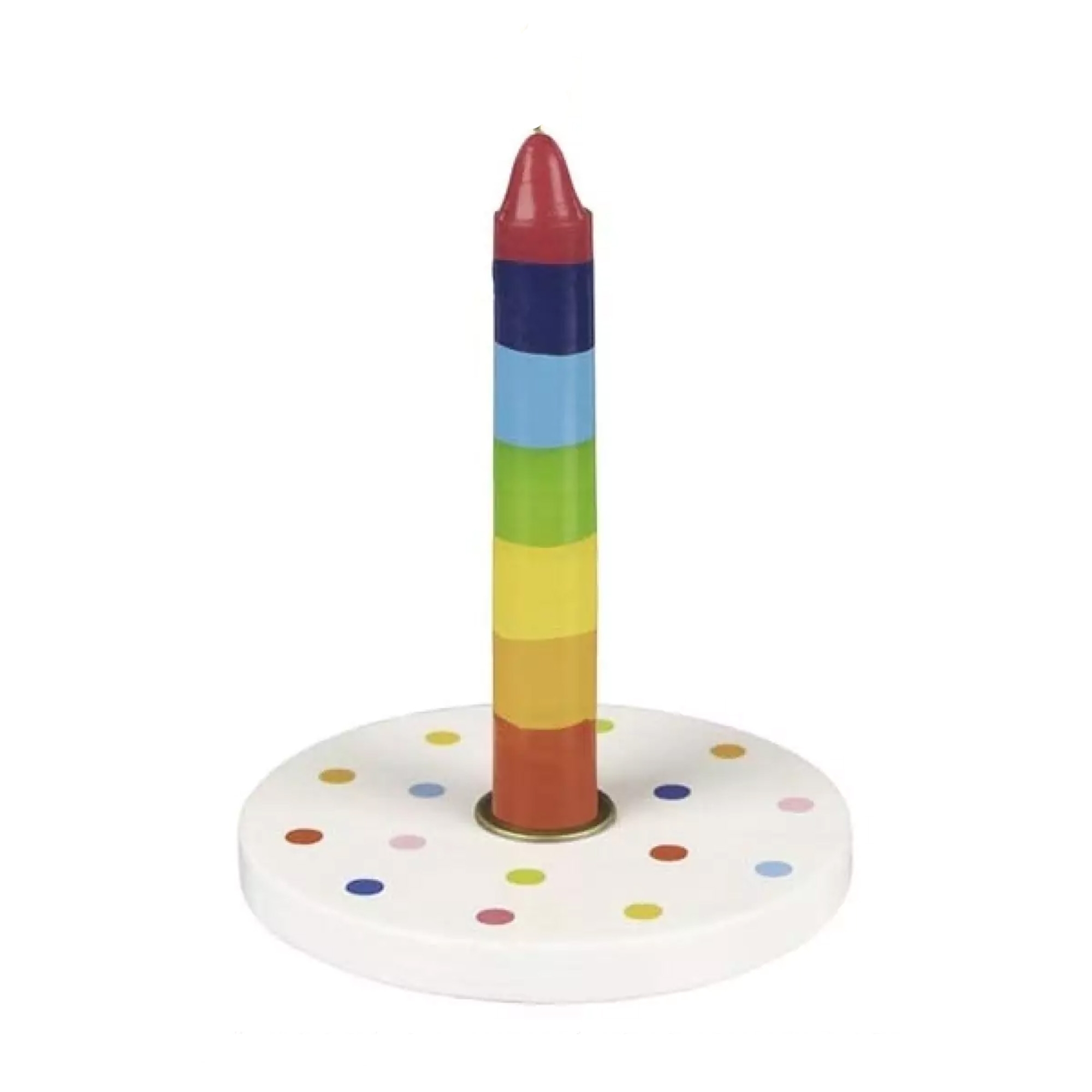 Goki - Geburtstagskerzenhalter Konfetti Kosmetik, Lippenstift