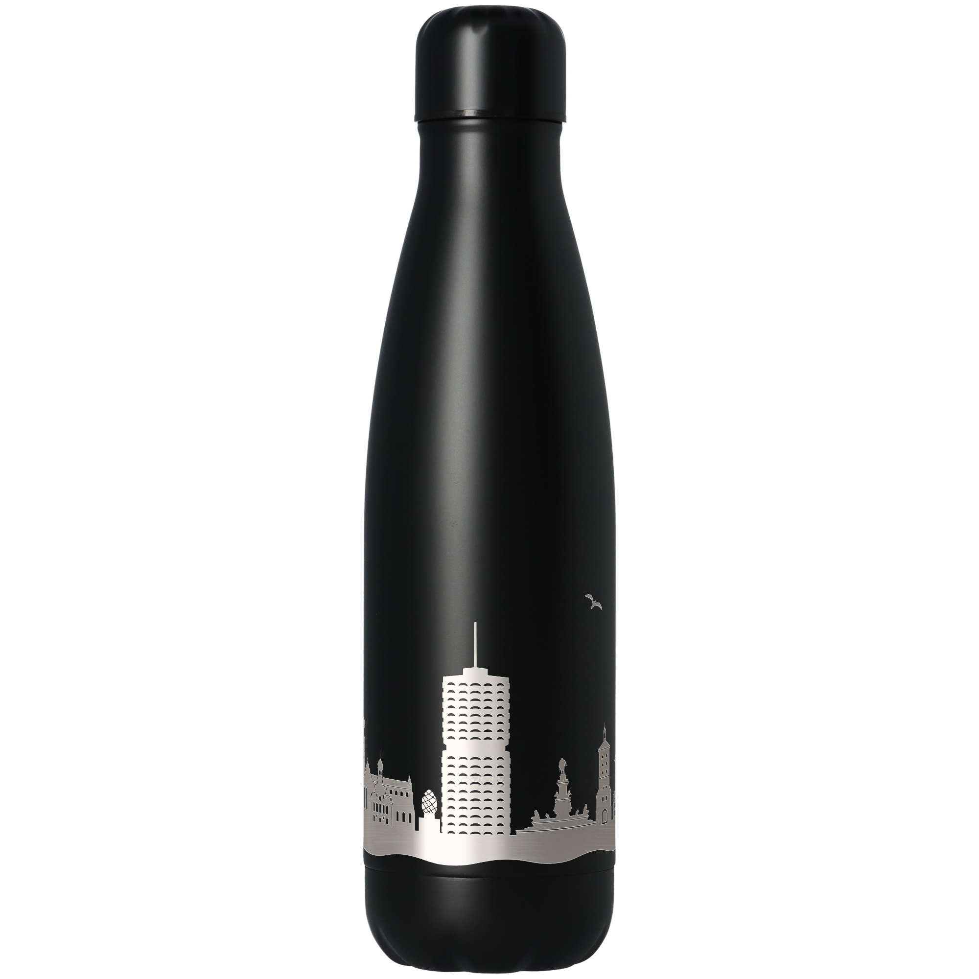 08e1fa18ffb2da977a272666858cc85fe4e02cdf Trinkflasche Skyline Augsburg Schwarz 500ml