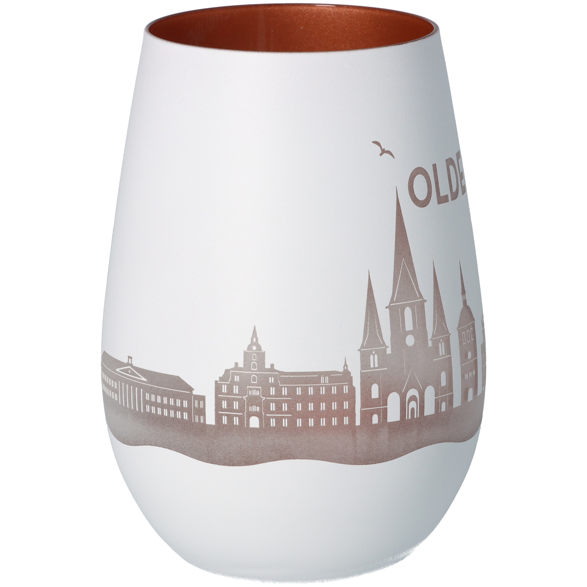 Windlicht Skyline Oldenburg Weiß/Bronze Windlicht Skyline Oldenburg Weiß/Bronze