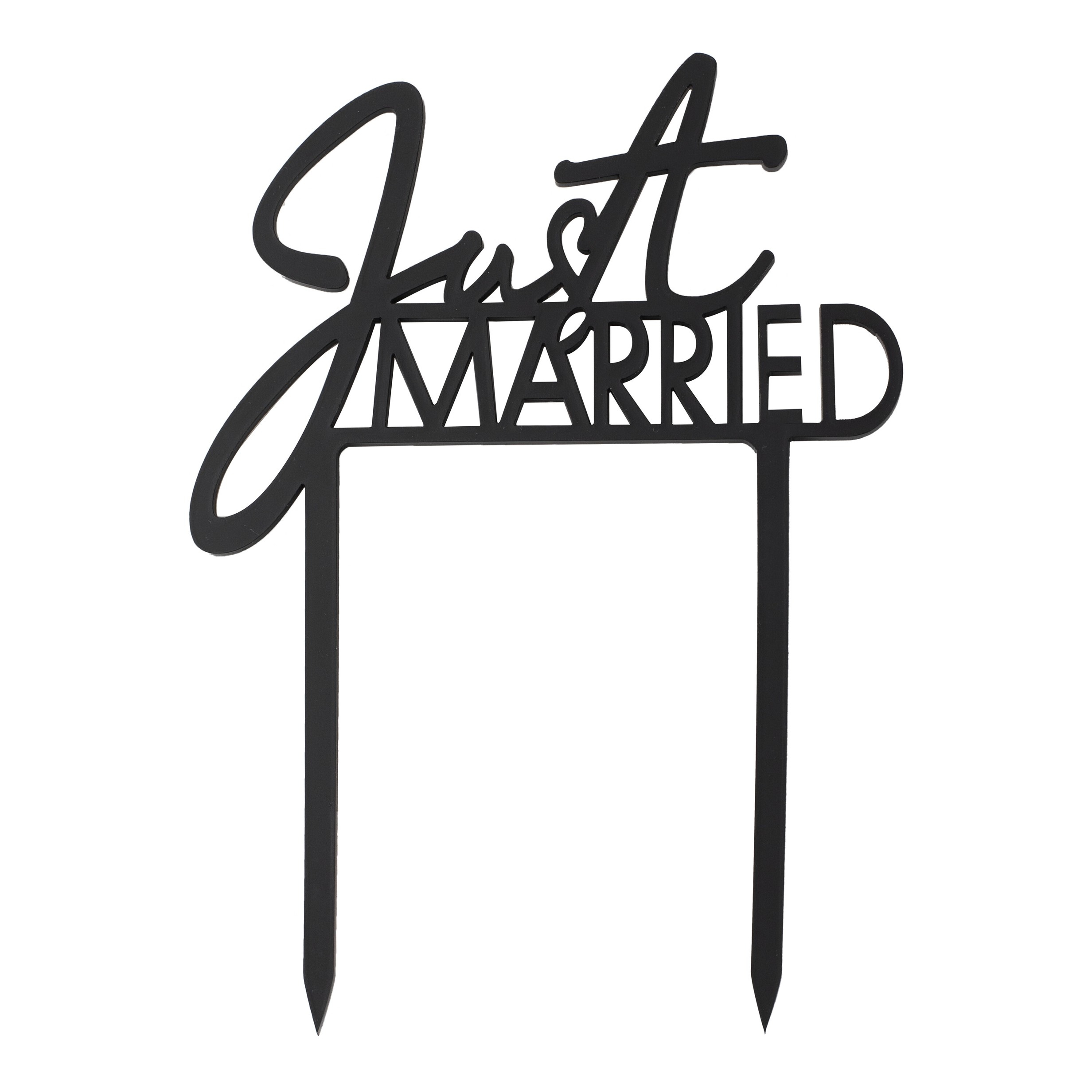 Cake Topper Just Married 16,5x12 cm Cake Topper Just Married 16,5x12 cm