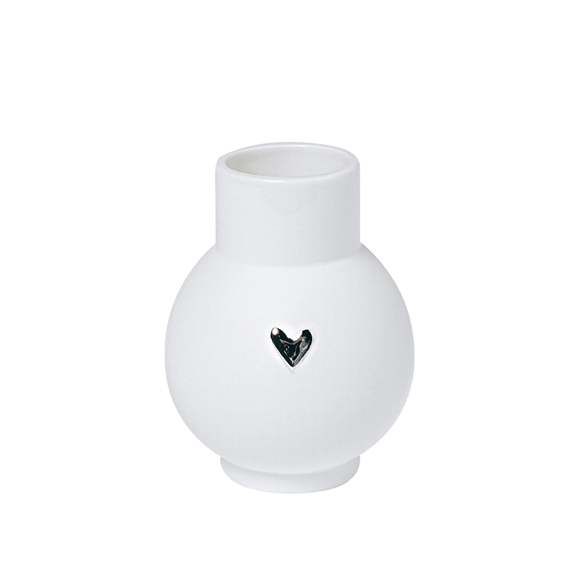 Räder Design - Mini-Kugelvase "Herz Silber" Räder Design - Mini-Kugelvase "Herz Silber"