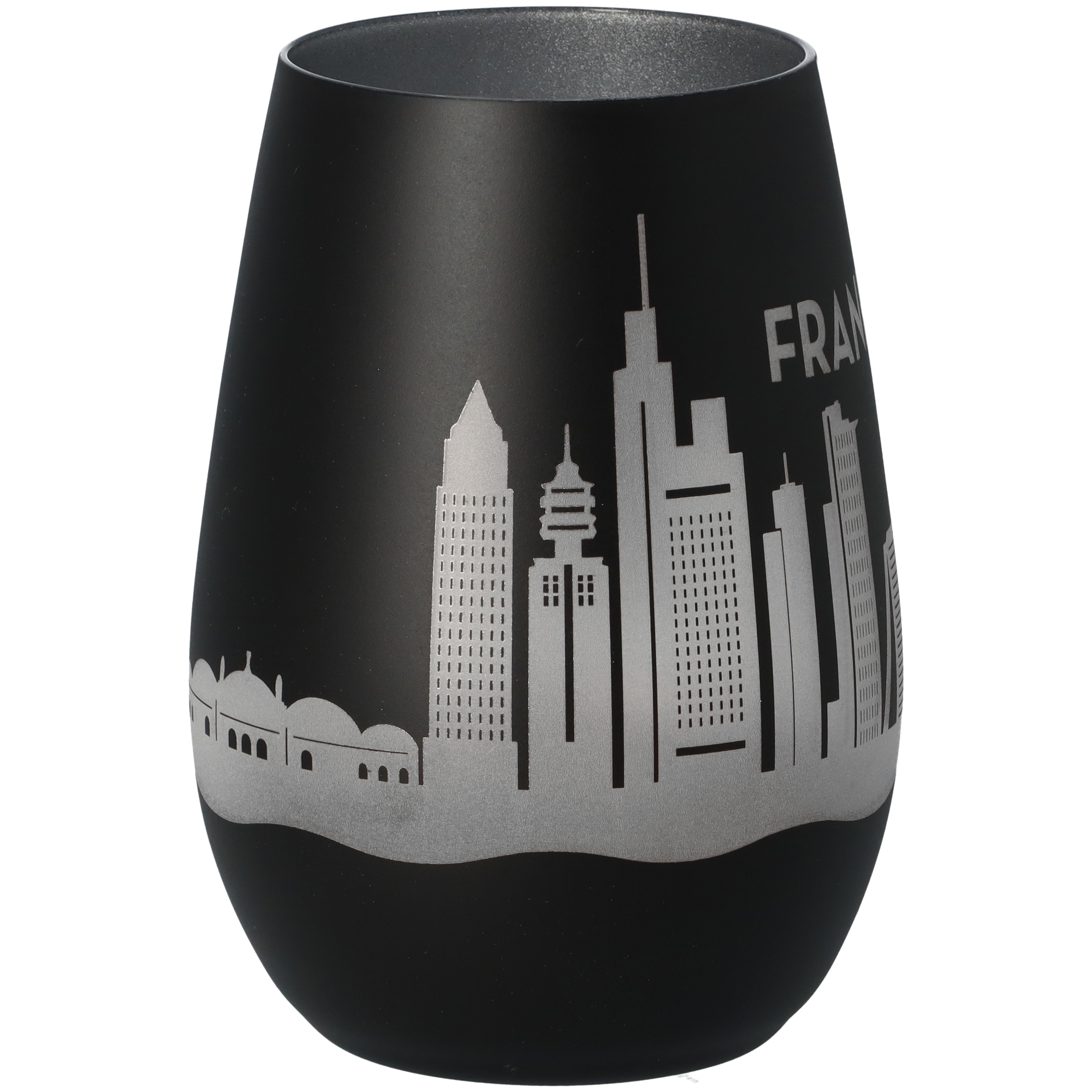 Windlicht Skyline Frankfurt Schwarz/Silber Windlicht Skyline Frankfurt Schwarz/Silber
