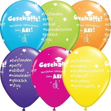 Qualatex Latexballon "ABI" verschiedene Farben Ø 30cm