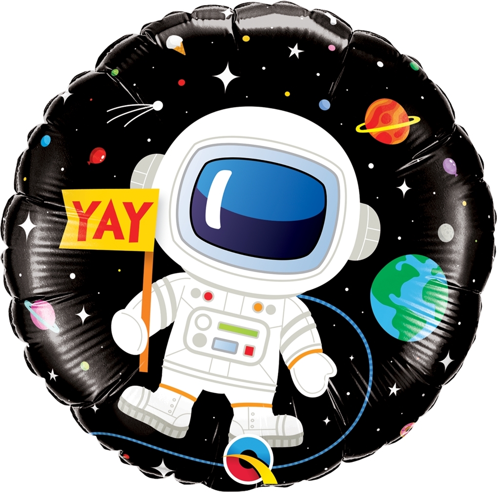 Geburtstagsballon Happy Birthday Astronaut 45cm