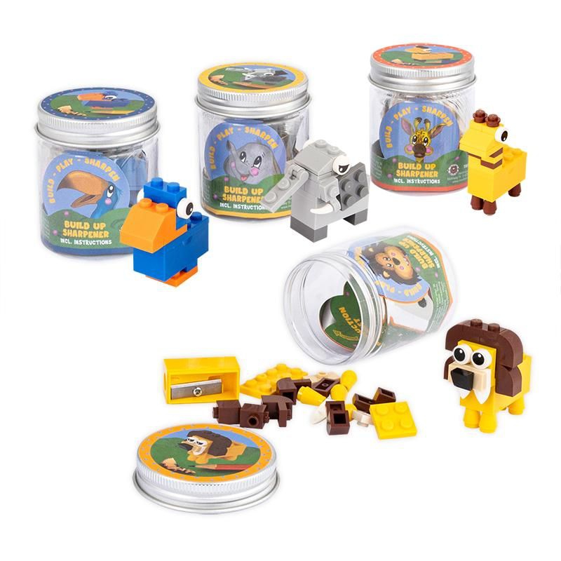 Anspitzer Mini-Baustein-Set "Dschungeltiere" Anspitzer Mini-Baustein-Set "Dschungeltiere"
