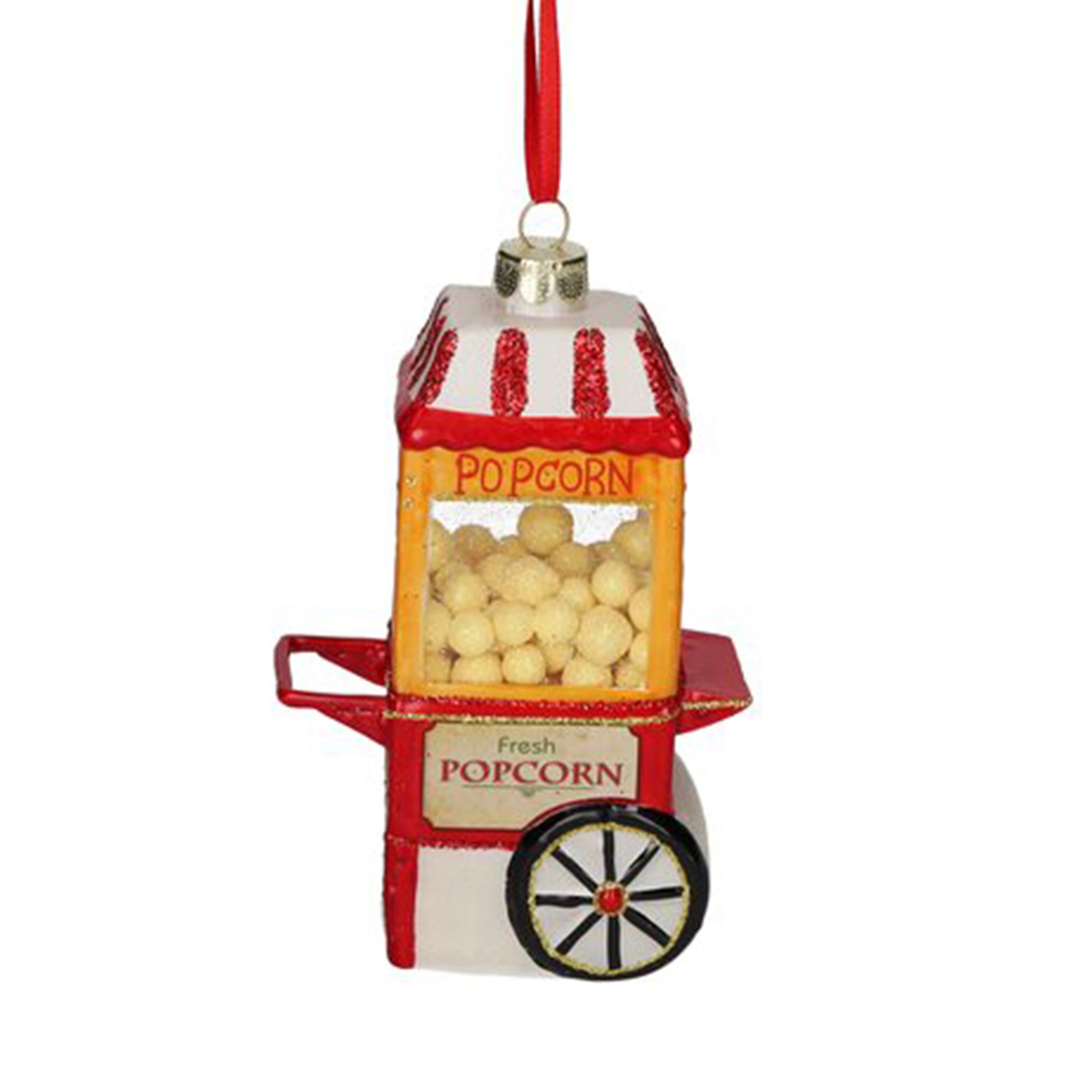 Weihnachtskugel "Popcorn-Maschine" Maschine, Rad