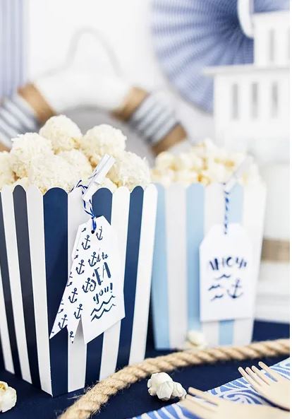 Little Plane - 6 Popcorn Boxen Little Plane - 6 Popcorn Boxen