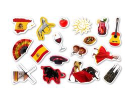 Spanien - XXL Konfetti, 51 Teile Spanien - XXL Konfetti, 51 Teile