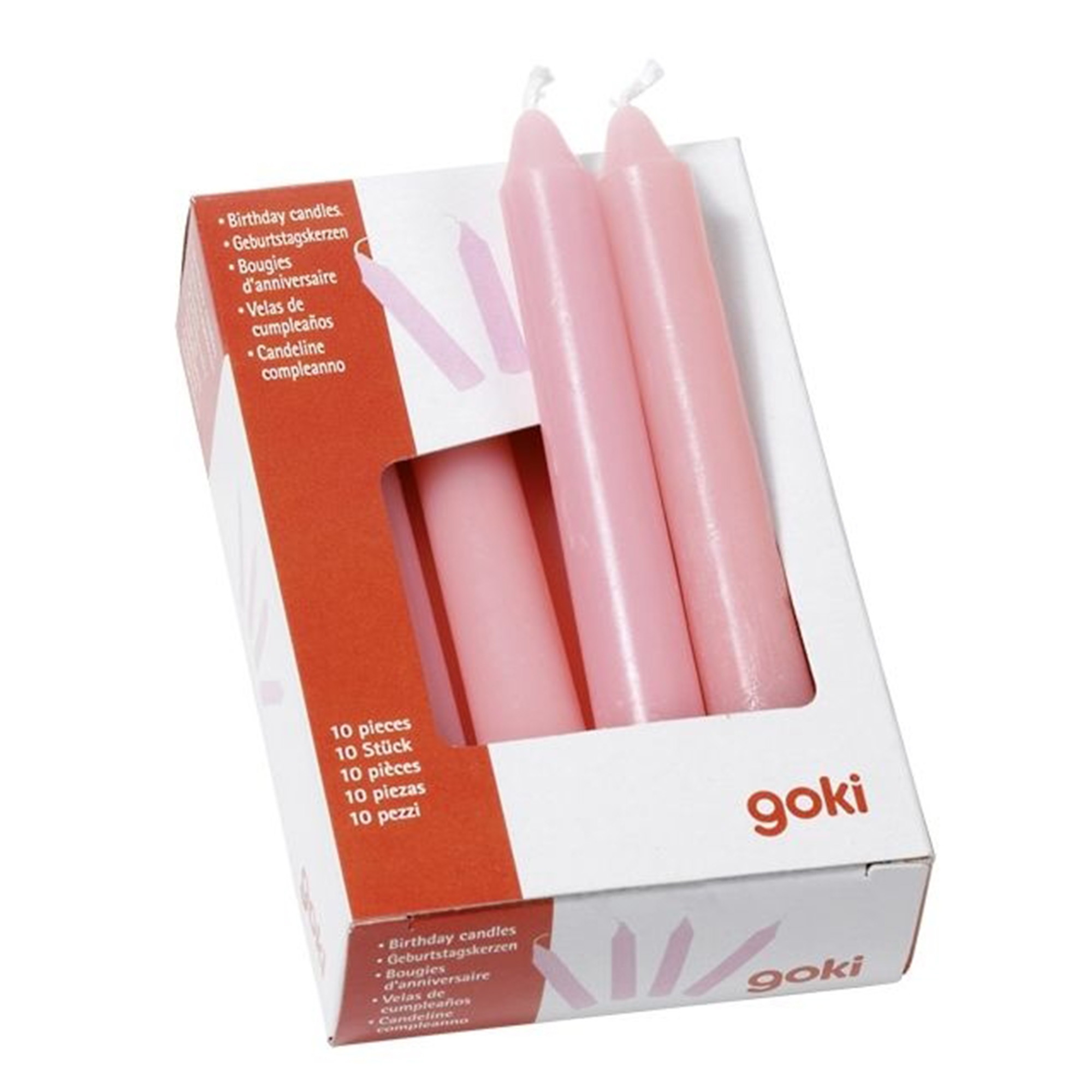 Goki - Geburtstagskerzen Set - Rosa Goki - Geburtstagskerzen Set - Rosa
