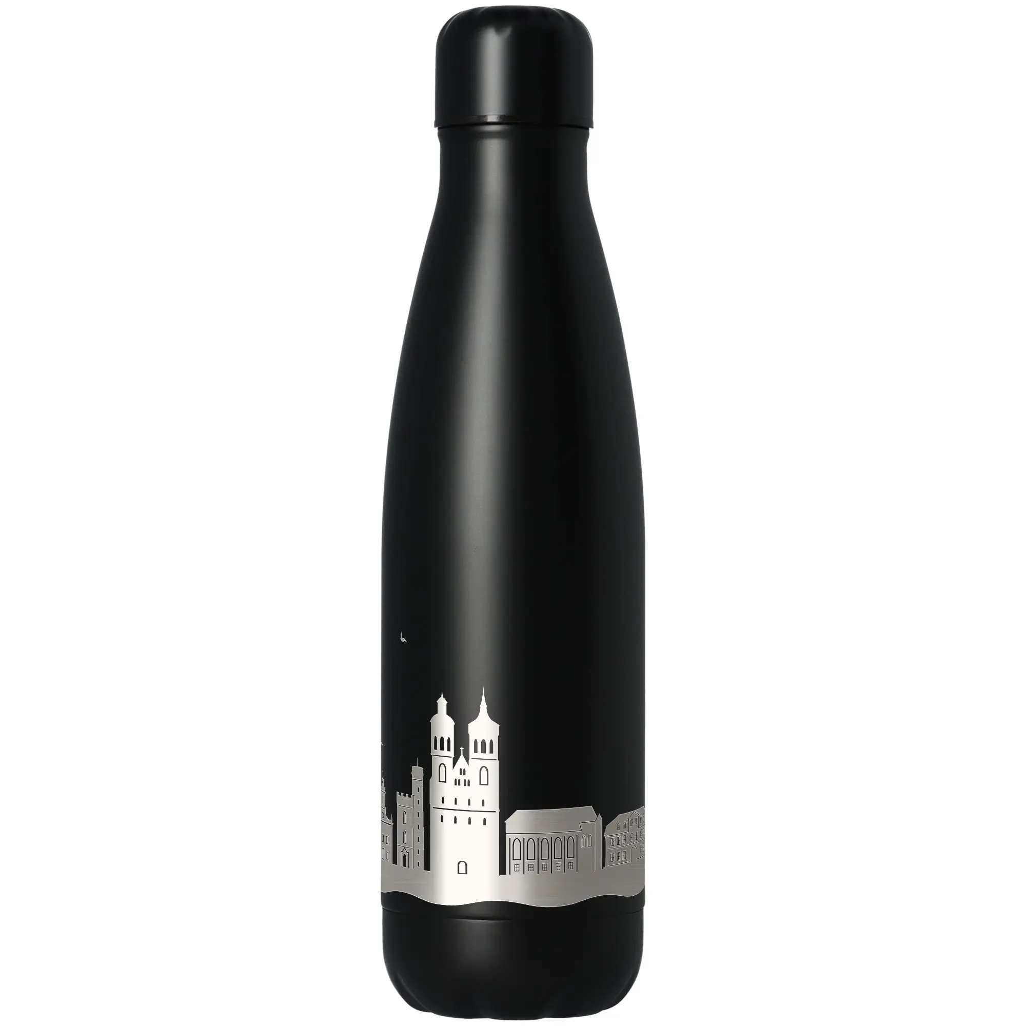 Trinkflasche Skyline Göttingen Schwarz 500ml